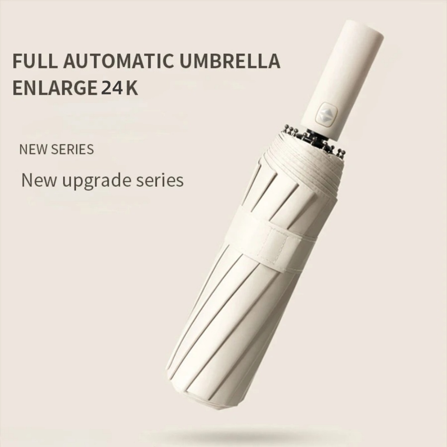 Parasol Umbrella Large - 106 cm/41,73 inch grote automatisch versterkte