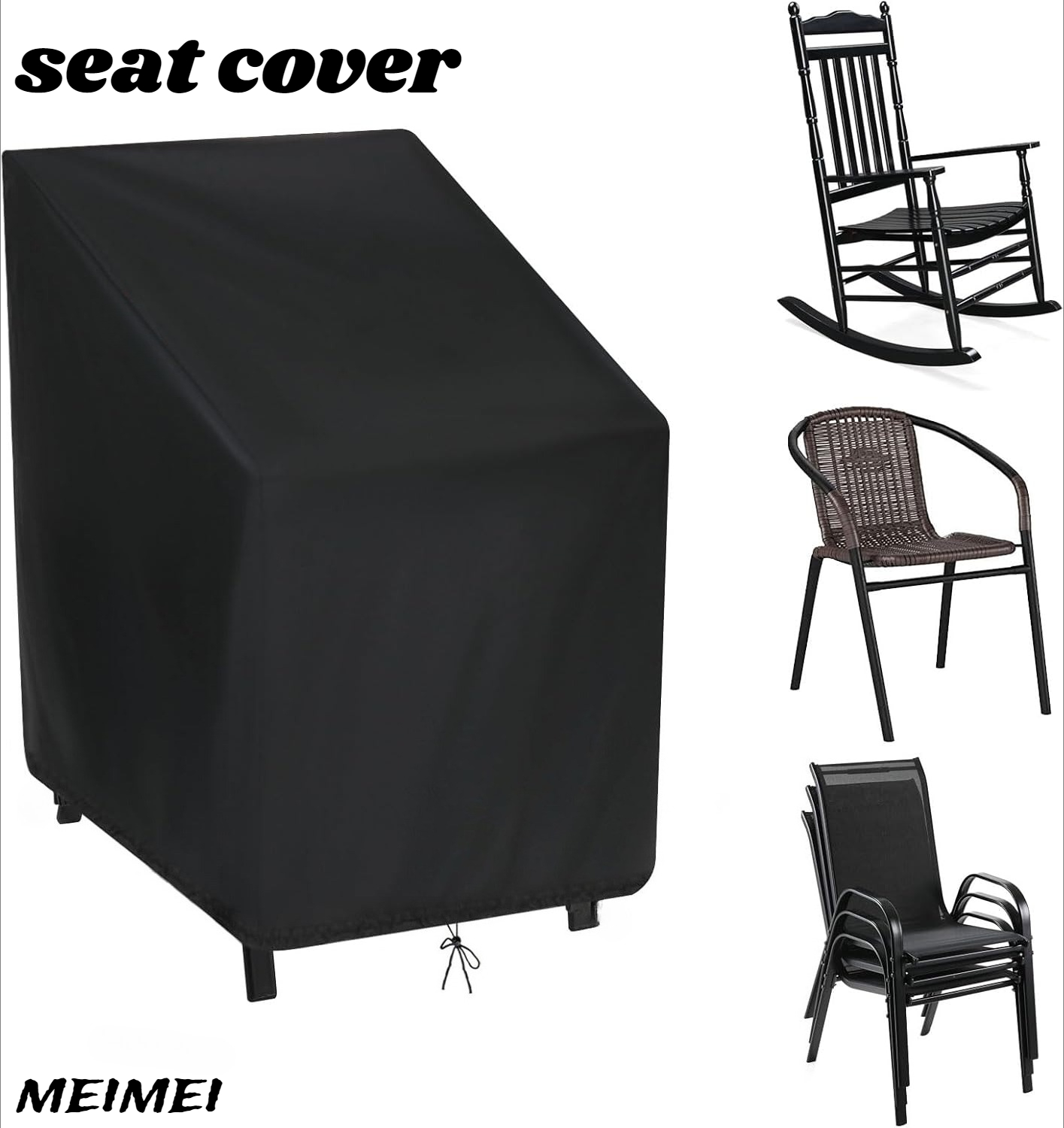 Outdoor Furniture Covers - Gestapelde stoel stofkap opbergtas Outdoor tuinmeubelbeschermer