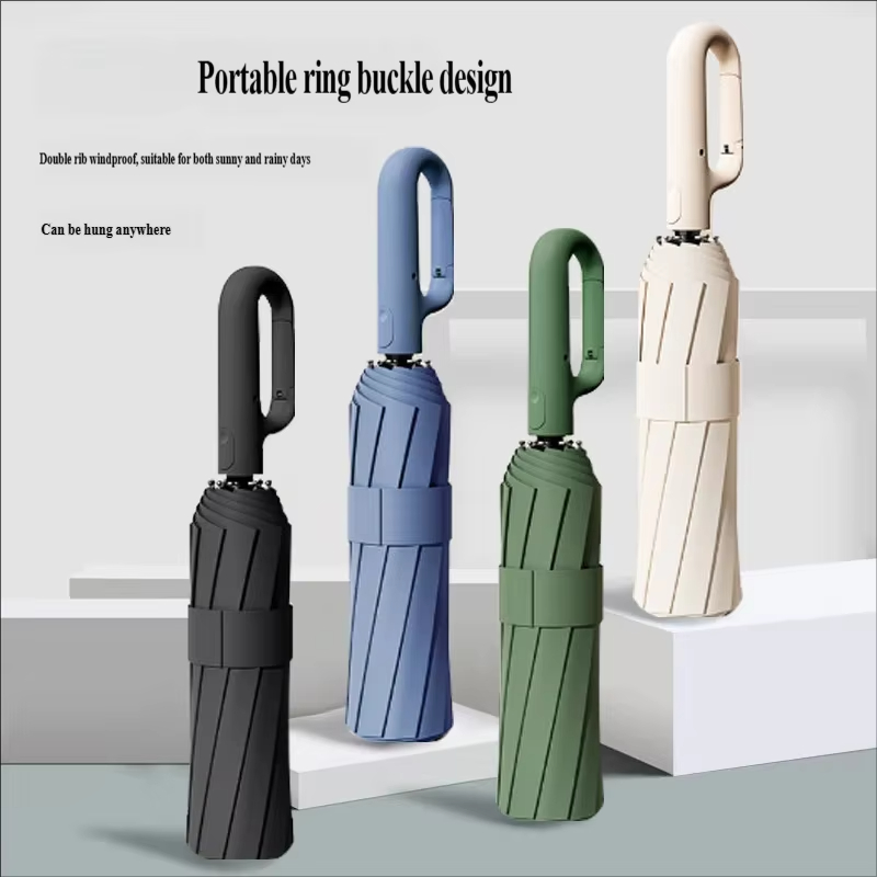 Parasol Umbrella Large - Grote automatische paraplu met ringgesp, zakelijk,