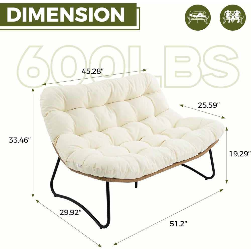 Loveseat voor buiten, Boho Lou - Outdoor Furniture Loveseat recensie en prijs