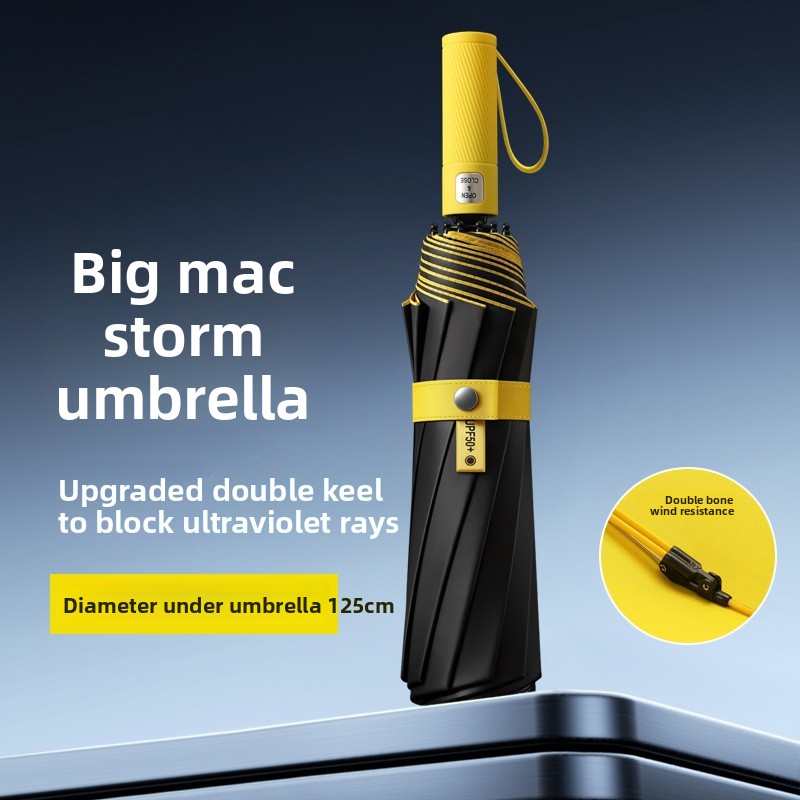 125CM Drievoudig opvouwbare du - Parasol Umbrella Large recensie en prijs