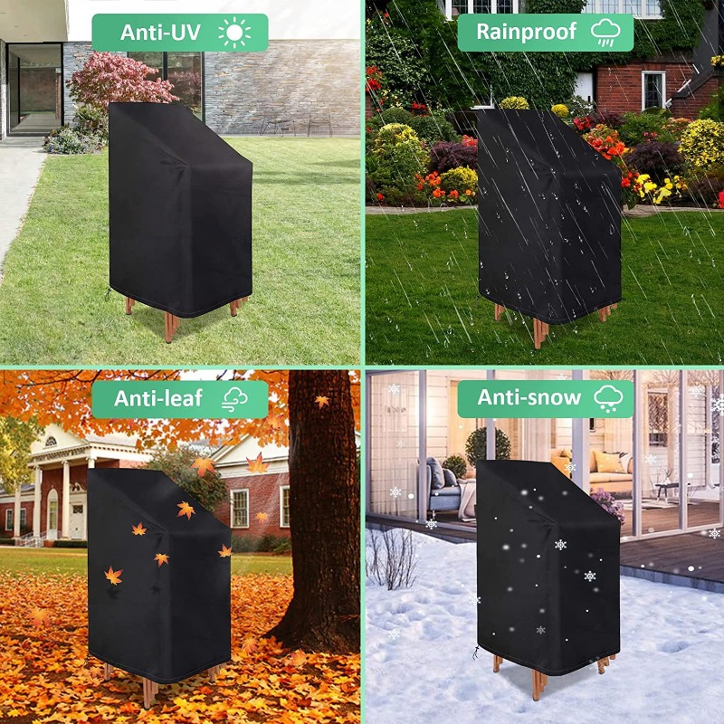 1/2/PCS Gestapelde Stoel Stofh - Outdoor Furniture Covers recensie en prijs