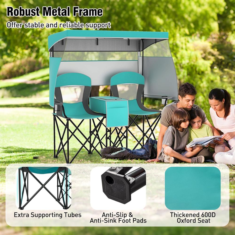 Campingstoel met opvouwbare st - Outdoor Furniture Loveseat recensie en prijs