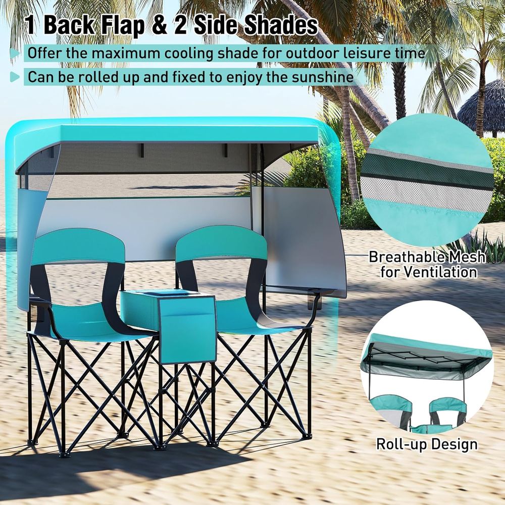 Campingstoel met opvouwbare st - Outdoor Furniture Loveseat recensie en prijs