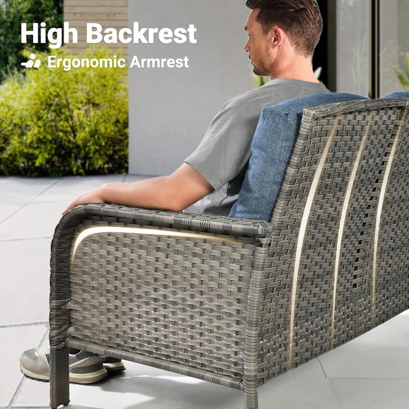 Ovios 4-delige tuinmeubelset,  - Outdoor Furniture Loveseat recensie en prijs