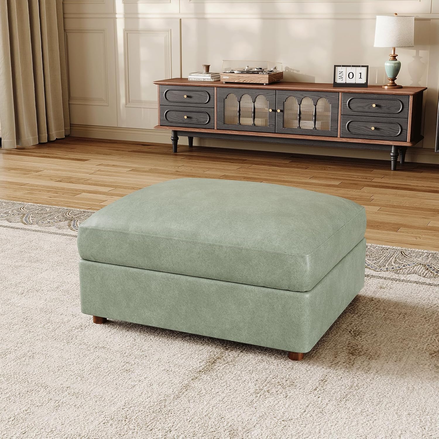 Groene kunstleren ottomaanmodu - Outdoor Furniture Green recensie en prijs