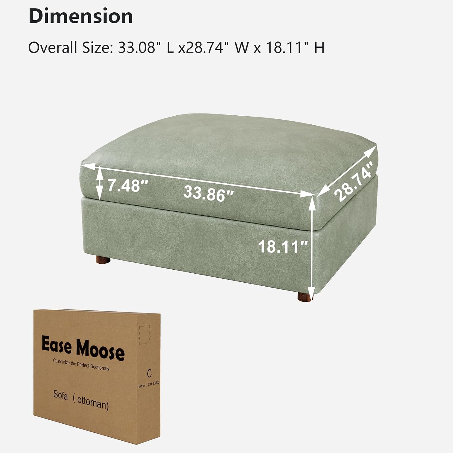 Groene kunstleren ottomaanmodu - Outdoor Furniture Green recensie en prijs