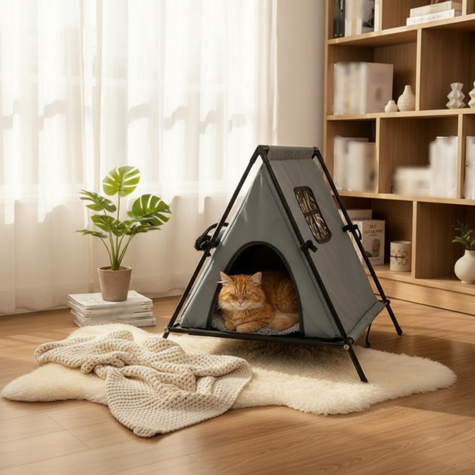 Verwarmend kattenhuis, draagba - Outdoor Furniture Year Round recensie en prijs