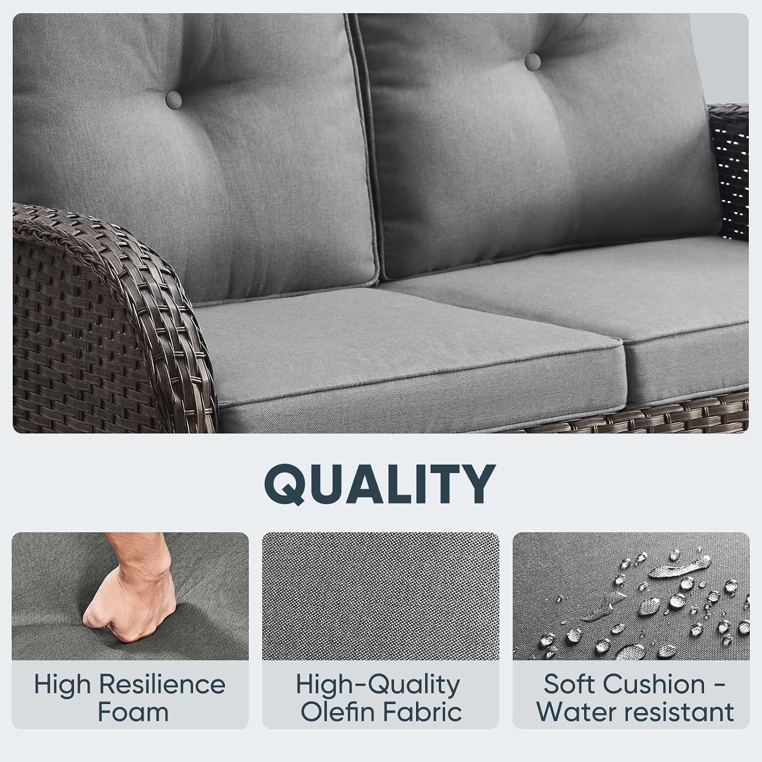 Buitenligstoel 500 lbs 2-zits  - Outdoor Furniture Loveseat recensie en prijs