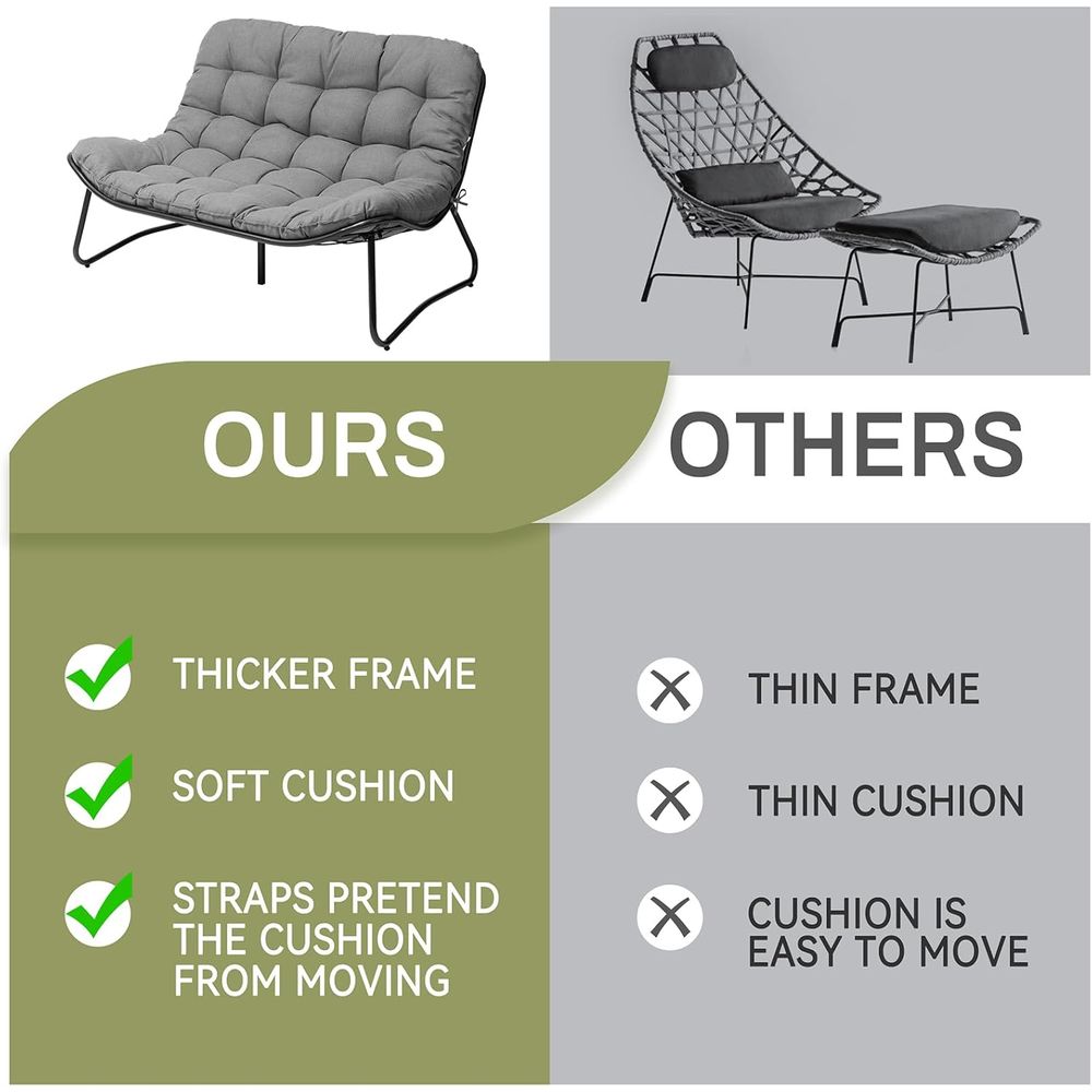 Loveseat voor buiten, 2-zitsba - Outdoor Furniture Loveseat recensie en prijs